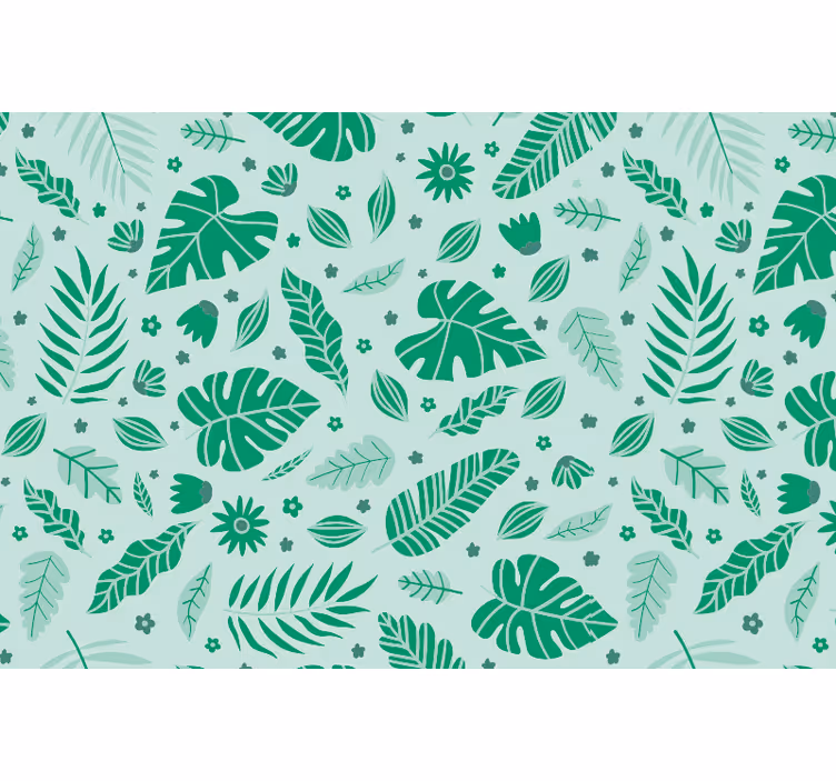 Blind green tropical foliage - TenStickers