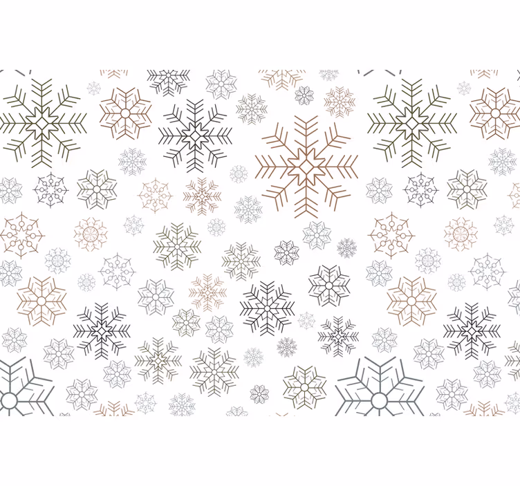Blind grey snowflake patterns - TenStickers