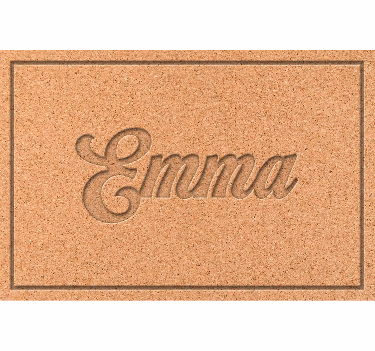 Blind beige personalized cork tablecloth - TenStickers
