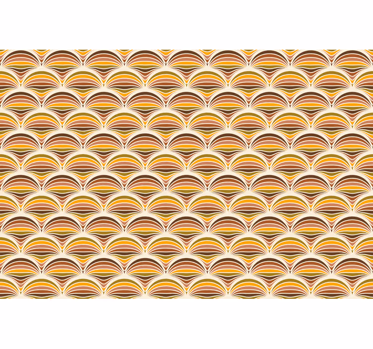 Blind beige 70s pattern coat - TenStickers