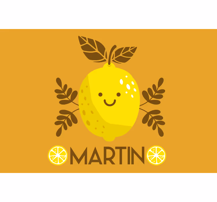 Blind beige smiling lemons customized - TenStickers