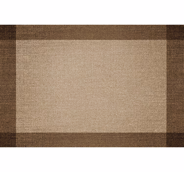 Blind beige brown placemats with border - TenStickers