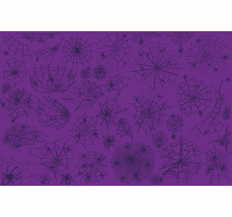 Blind purple spider and web placemat - TenStickers