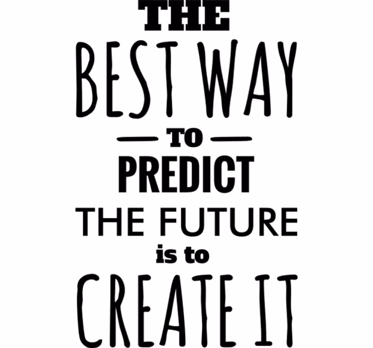 Roller blind office predict future decorative vinyl - TenStickers