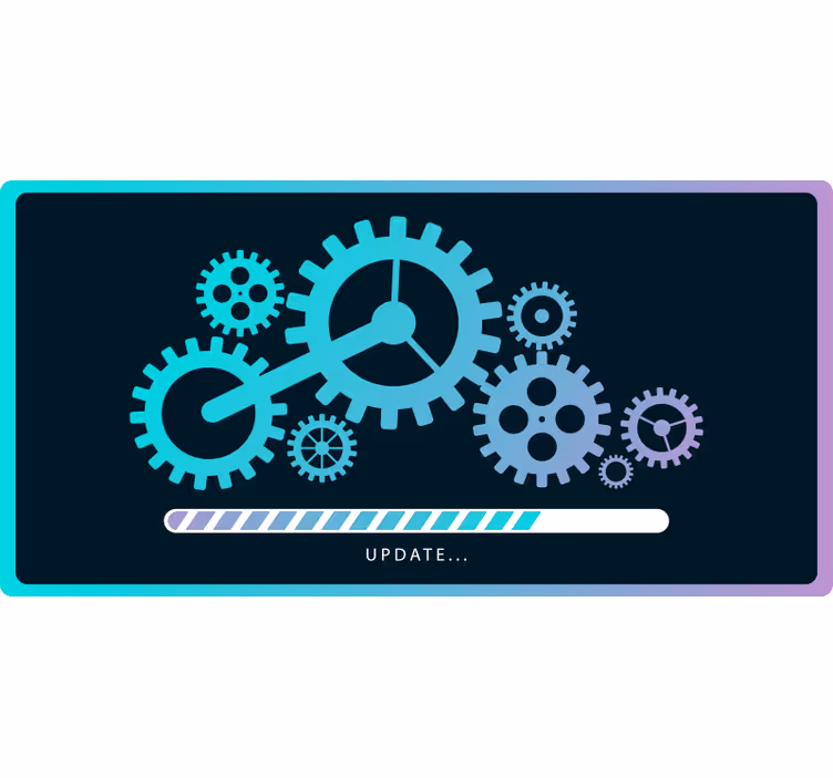Loading cogs roller blind office - TenStickers