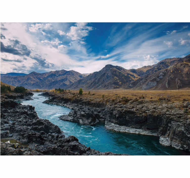 Blind bedroom river in andes - TenStickers