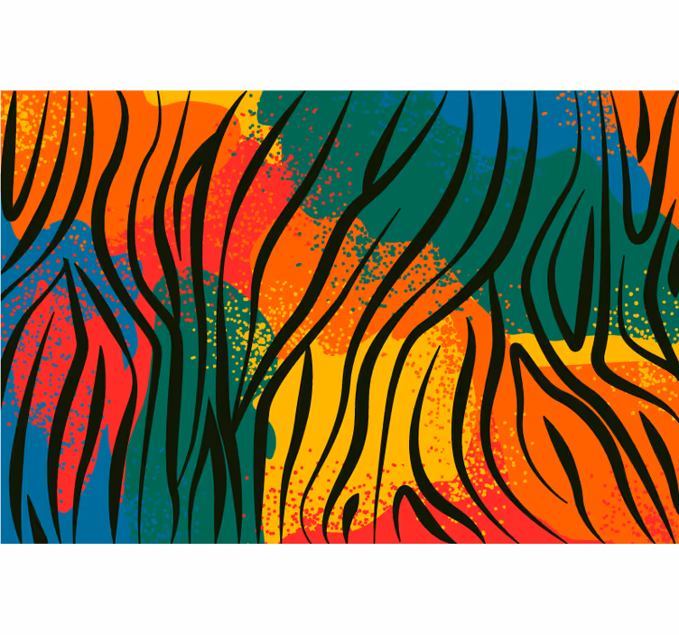 Blind bedroom in african animal print - TenStickers