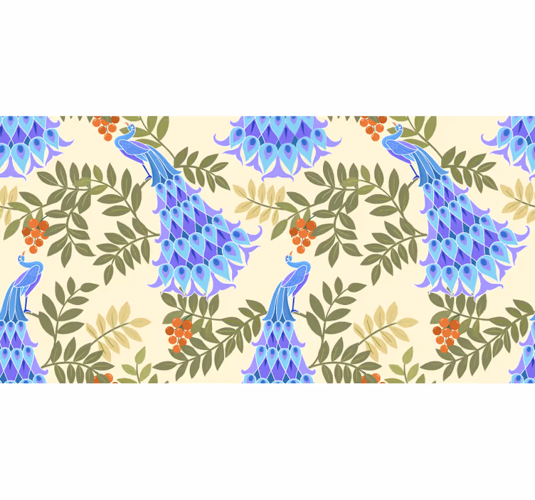 Blind bedroom magic peacock feather - TenStickers