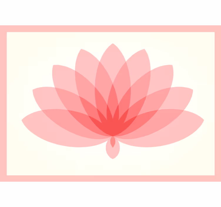 Blind bedroom lotus single flower design - TenStickers