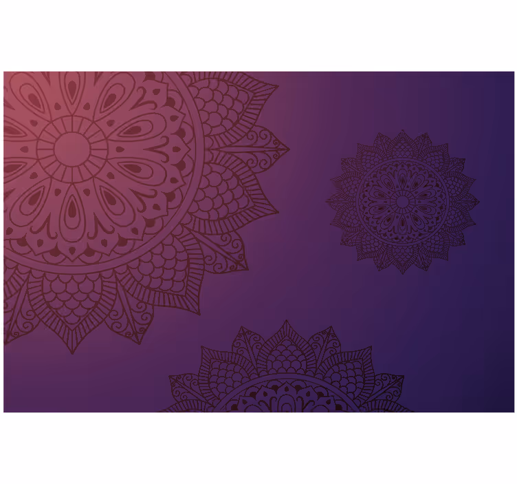 Bright mandala blue and light blind bedroom - TenStickers