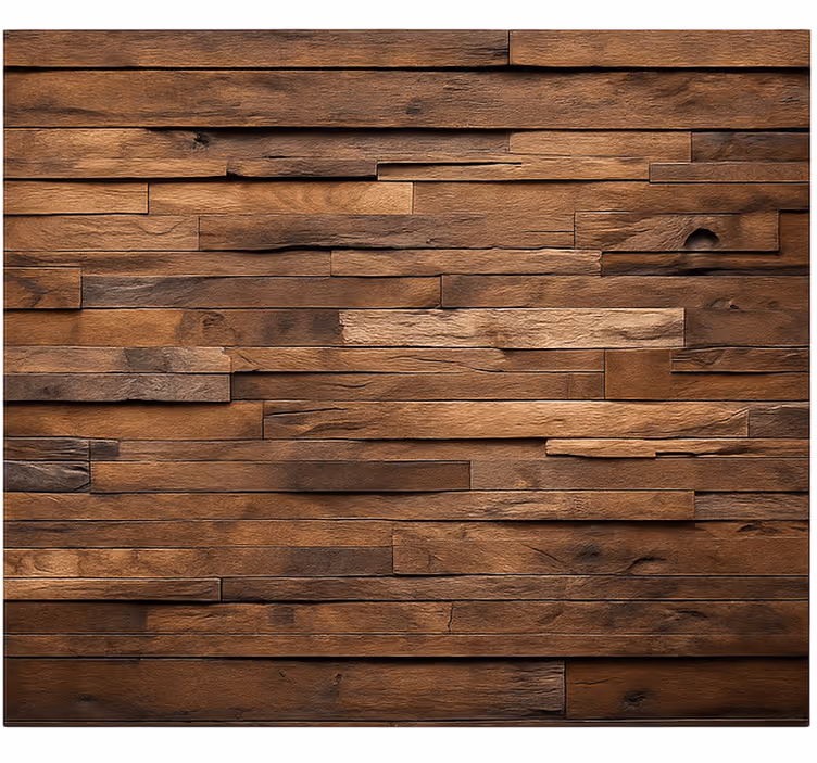 Timber wood living room blind - TenStickers