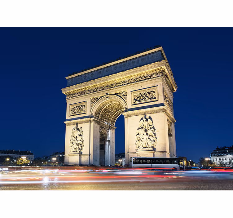 Living room blind arc de triomphe design - TenStickers