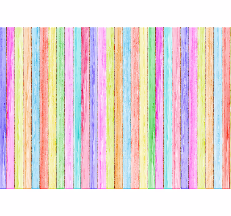 Living room blind in color wood planks - TenStickers