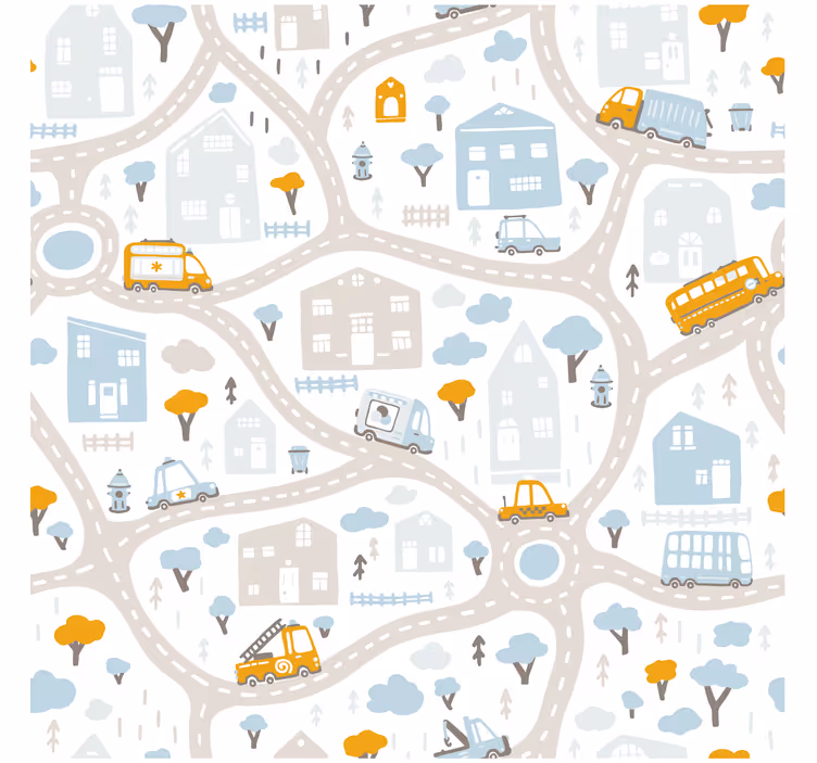 Blind children doodle road map guide - TenStickers