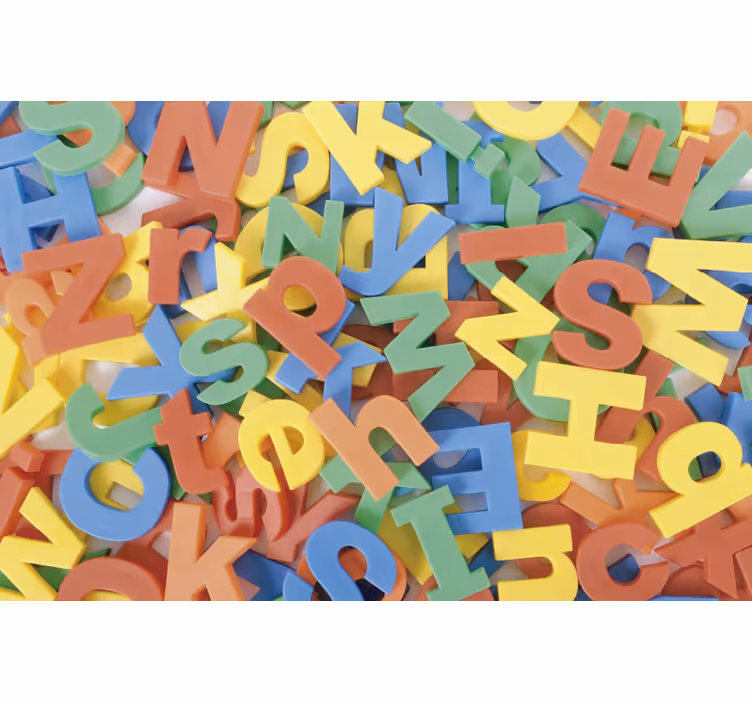 Blind children colorful alphabet play surface - TenStickers
