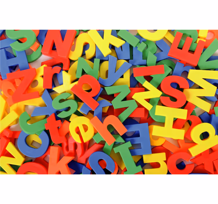 Blind children alphabet vinyl rug - TenStickers