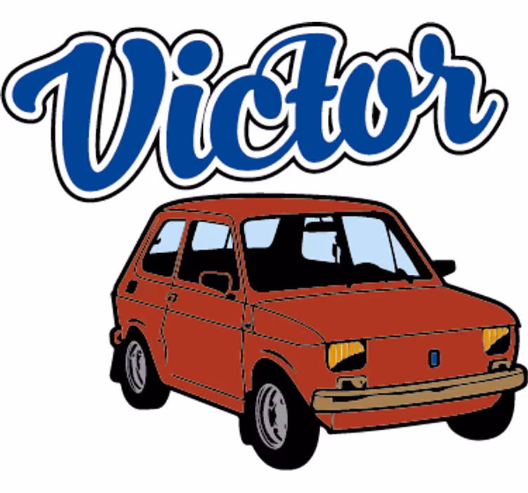 Blind children car vinyl for young kids - TenStickers