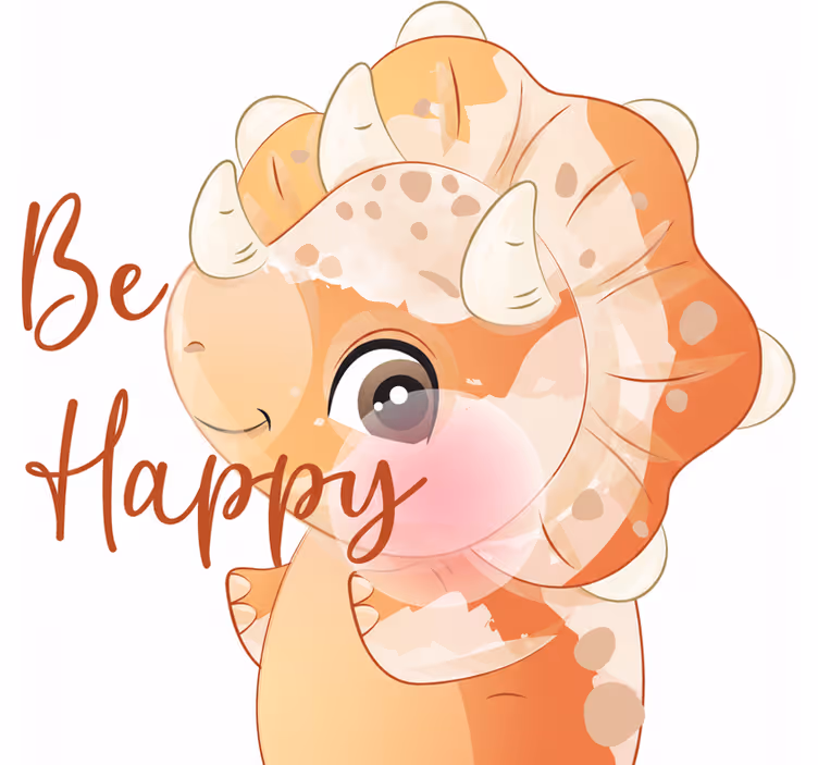 Blind children nordic dinosaur be joyful - TenStickers