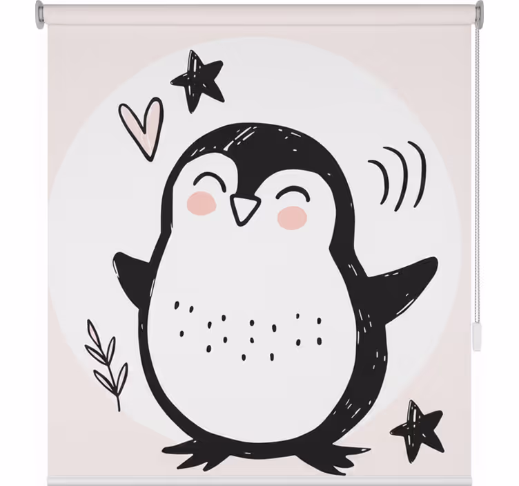 Blind children cute drawn baby penguin doodle - TenStickers