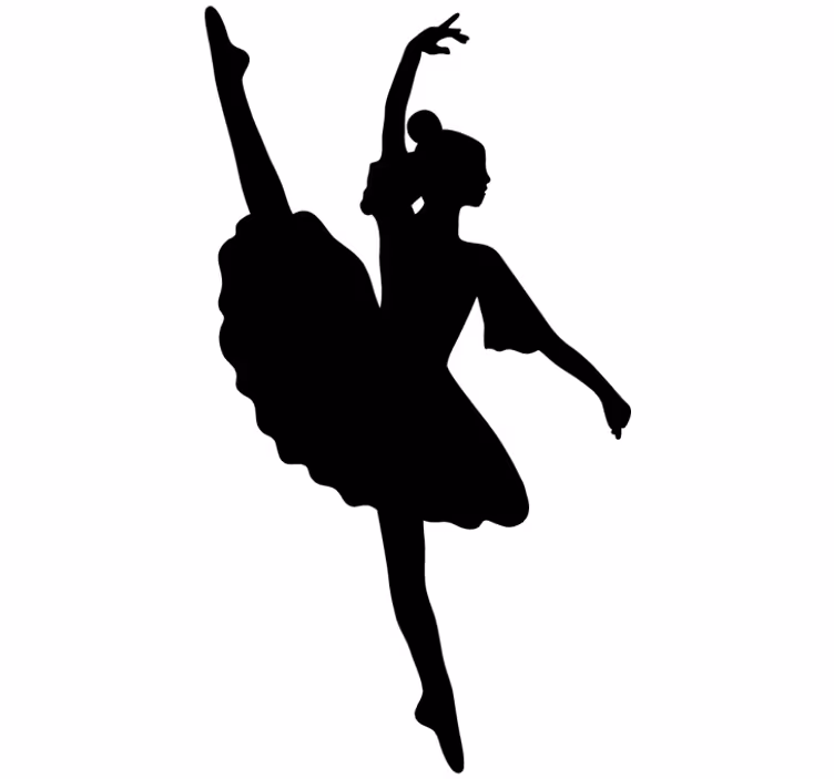 Blind teens elastic dancer silhouette vinyl - TenStickers