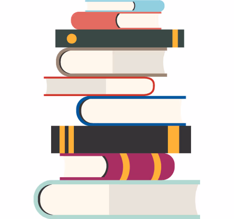Blind teens stacked book adhesive - TenStickers