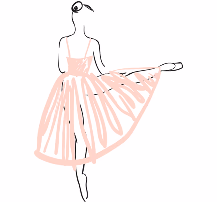 Blind teens decorative vinyl illustration dance - TenStickers