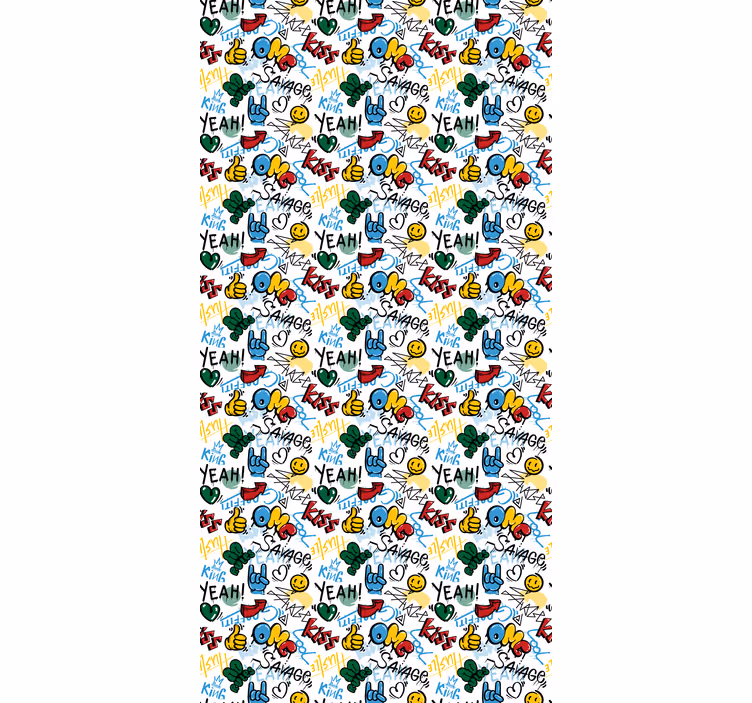 Blind teens urban graffiti doodle design - TenStickers