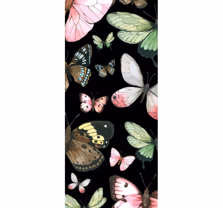 Blind teens realistic butterflies - TenStickers