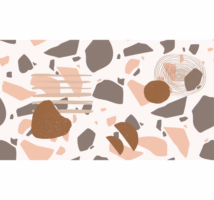 White window blind pastel terrazzo design - TenStickers