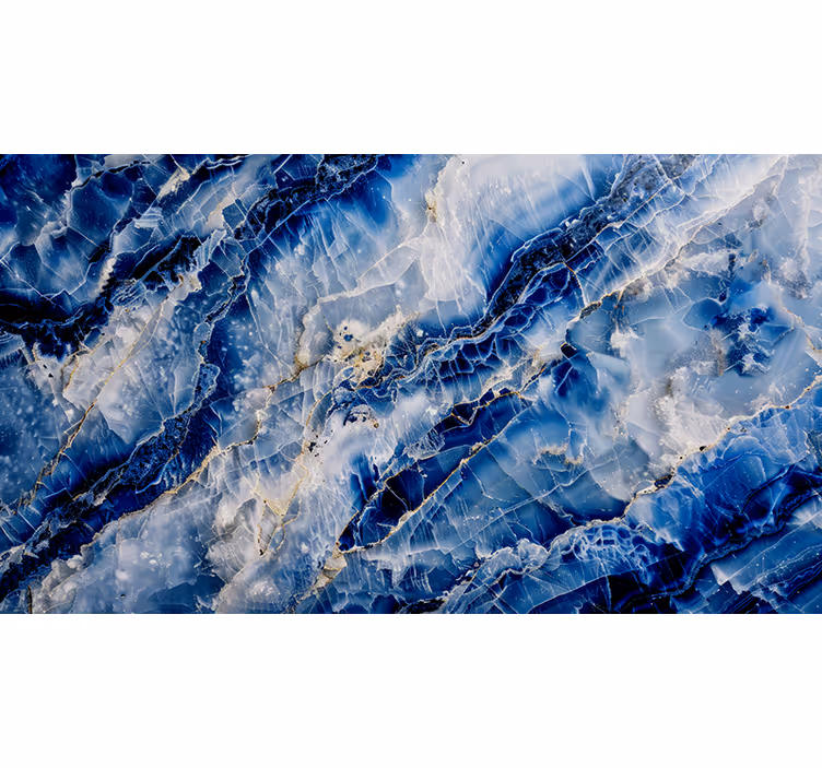 Dark blue pattern roller blind - TenStickers