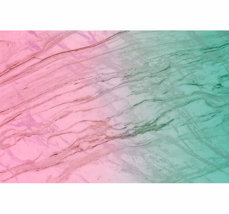 Pink & green pastel pattern roller blind - TenStickers