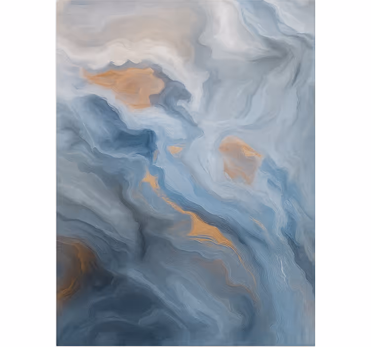 Amber-blue shades pattern roller blind - TenStickers