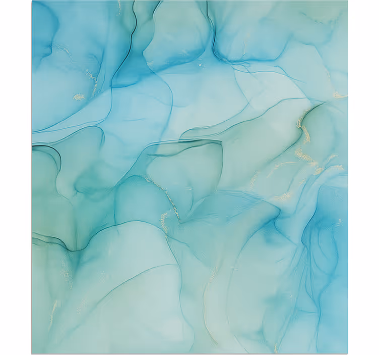 Turquoise wave effect pattern roller blind - TenStickers