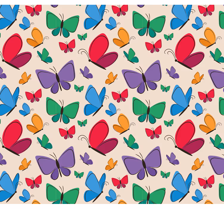 Animals blind butterflies flying furniture for kids - TenStickers