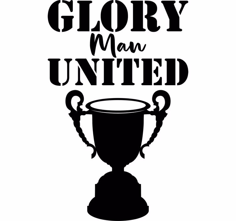 Text blind glory man united - TenStickers