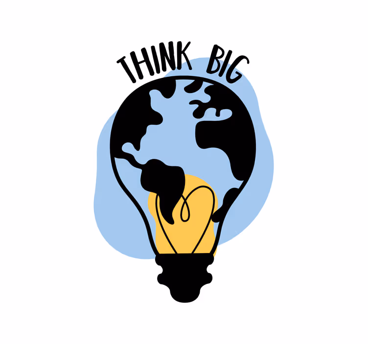 Roller blind office light bulb shaped design - TenStickers