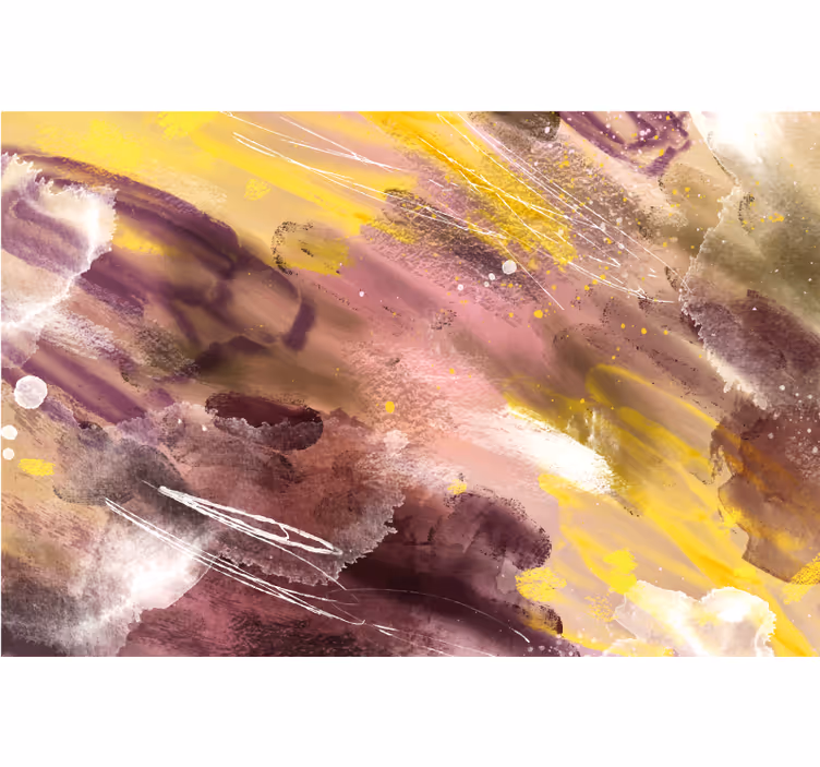 Roller blind office abstract brush strokes design - TenStickers