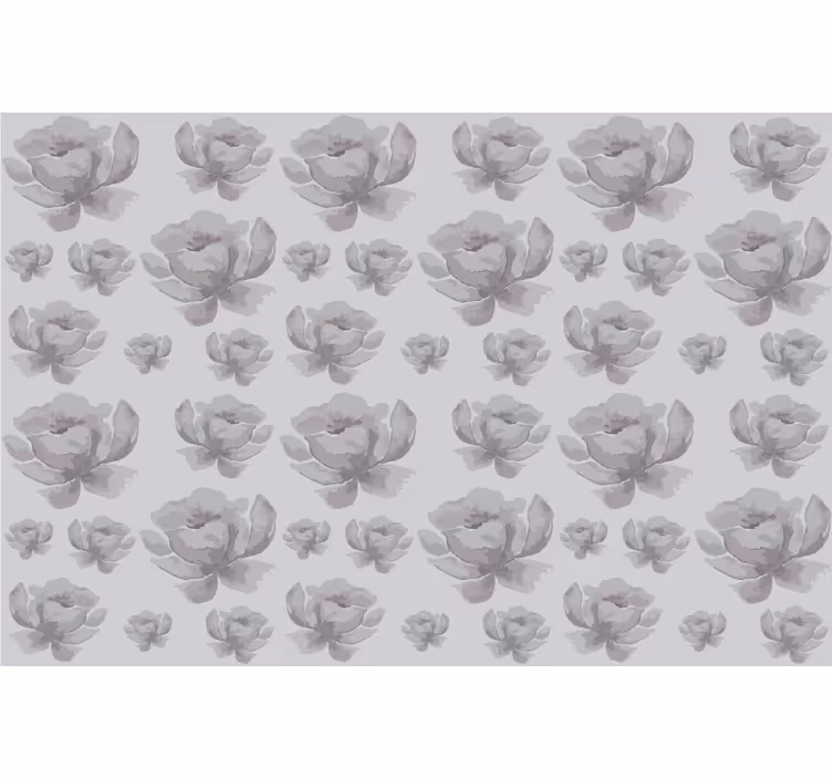 Blind grey floral pattern from the 80s - TenStickers