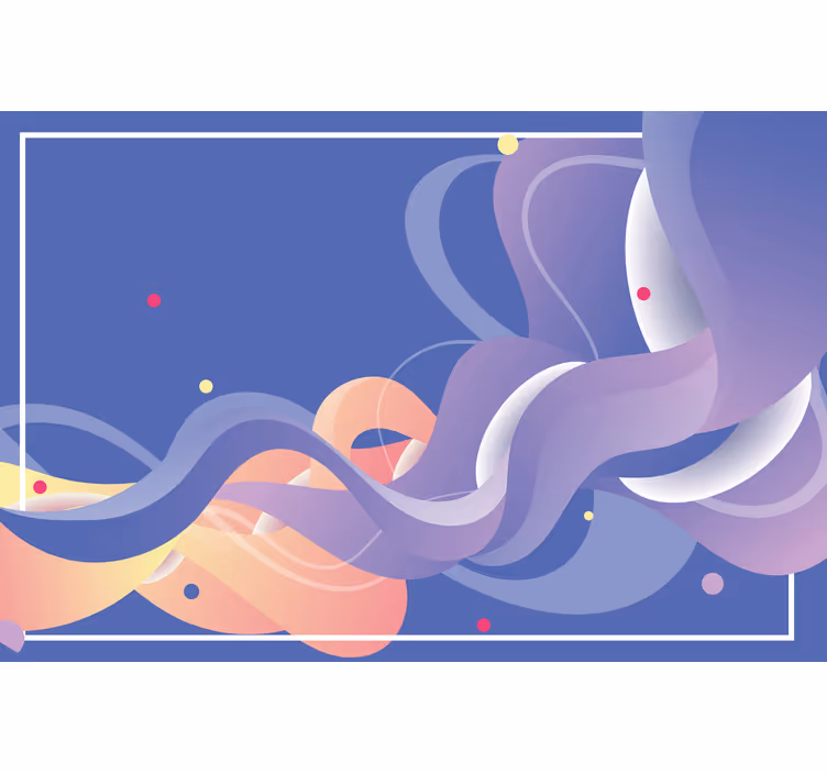 Bathroom blind in modern waves gradient art - TenStickers