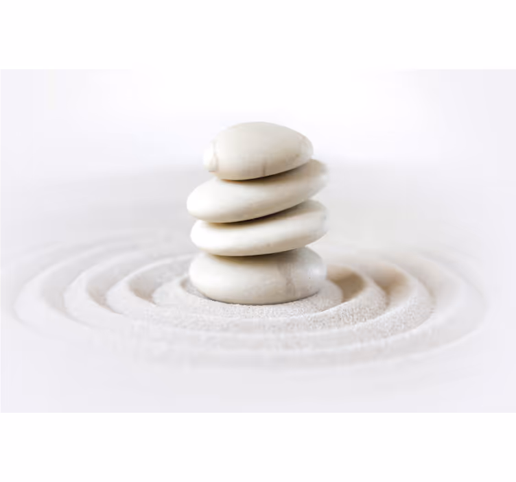 Roller blind office zen stones - TenStickers
