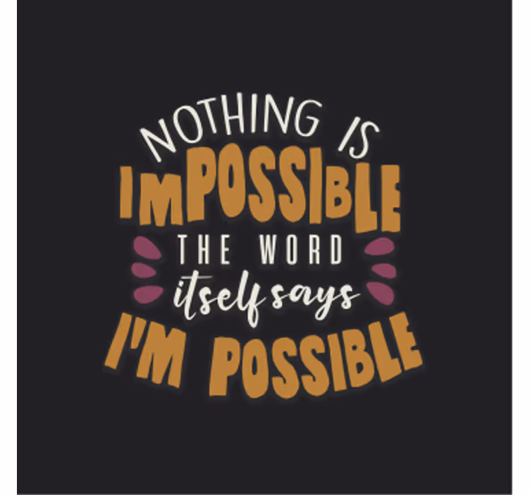Roller blind office i'm possible - TenStickers