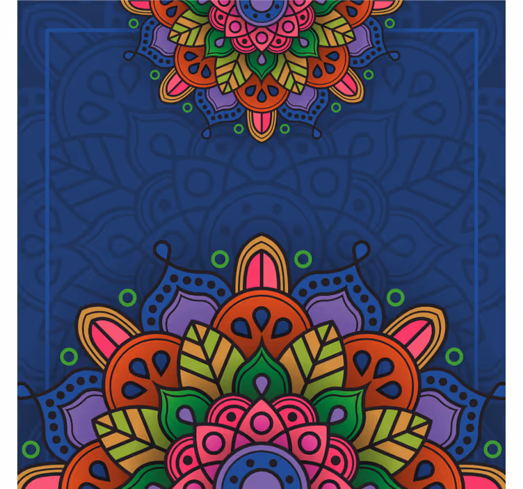Roller blind office mandala design - TenStickers