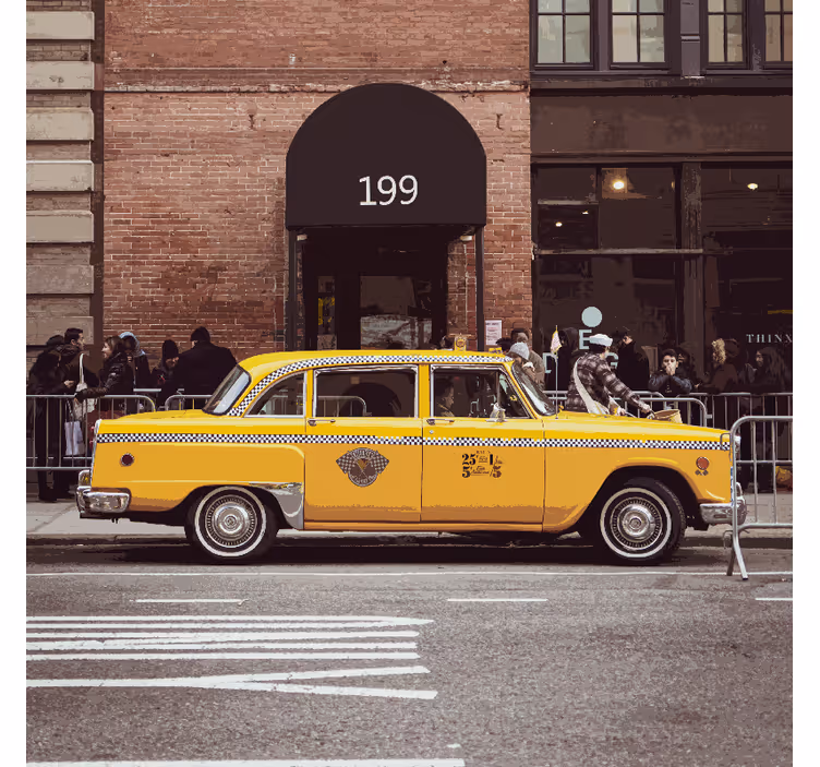 Roller blind office new york yellow cabs design - TenStickers