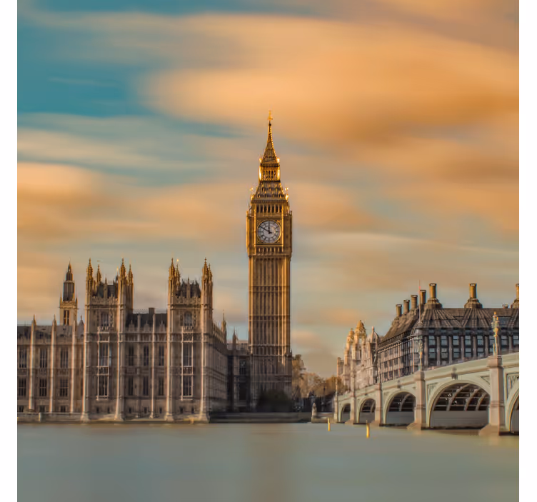 Roller blind office london big ben modern photo - TenStickers