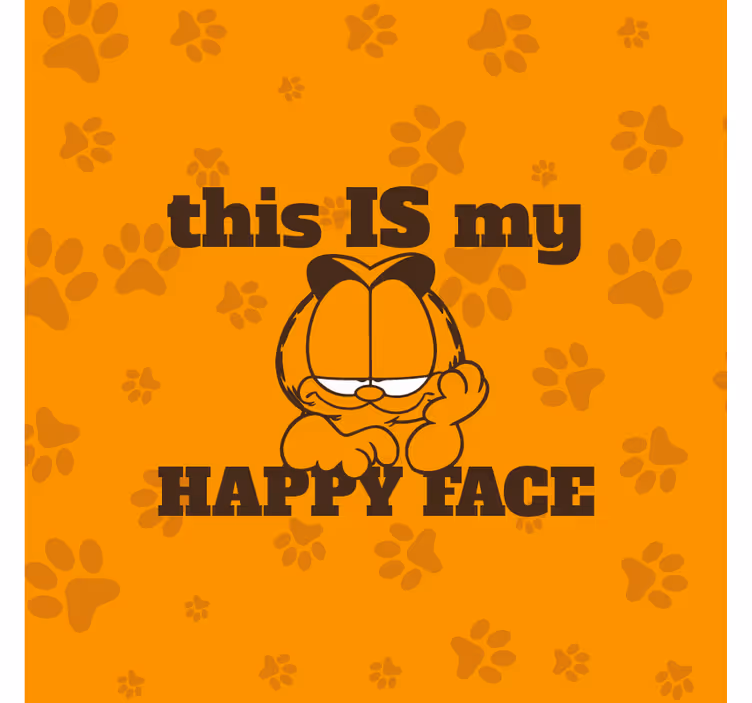 Roller blind office this is my happy face - TenStickers