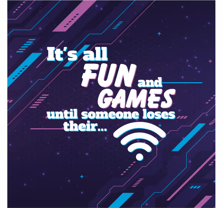 Roller blind office funny joke wifi - TenStickers