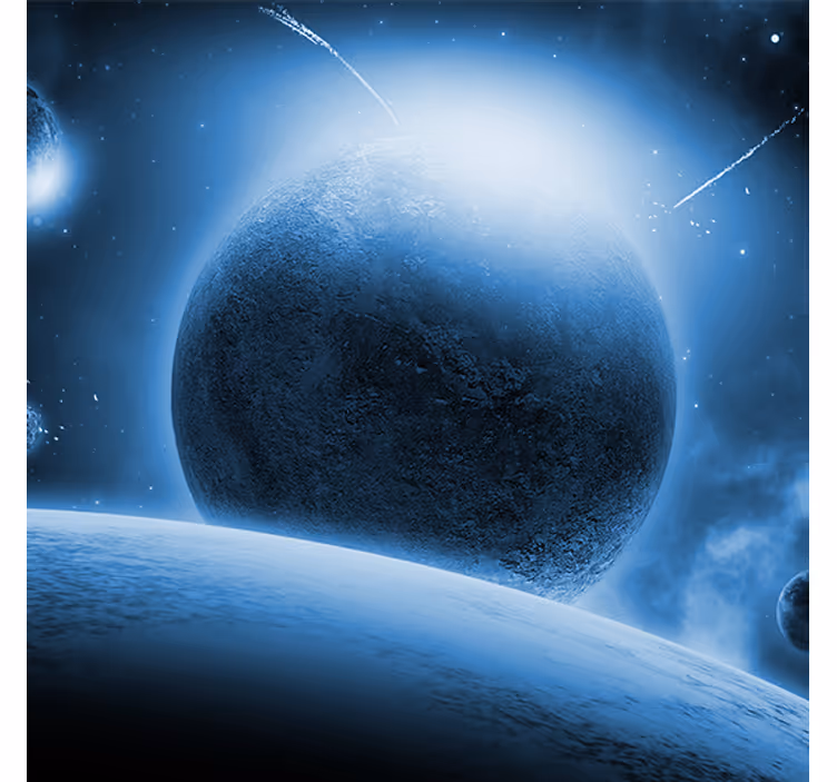 Roller blind office stunning earth view from the moon - TenStickers