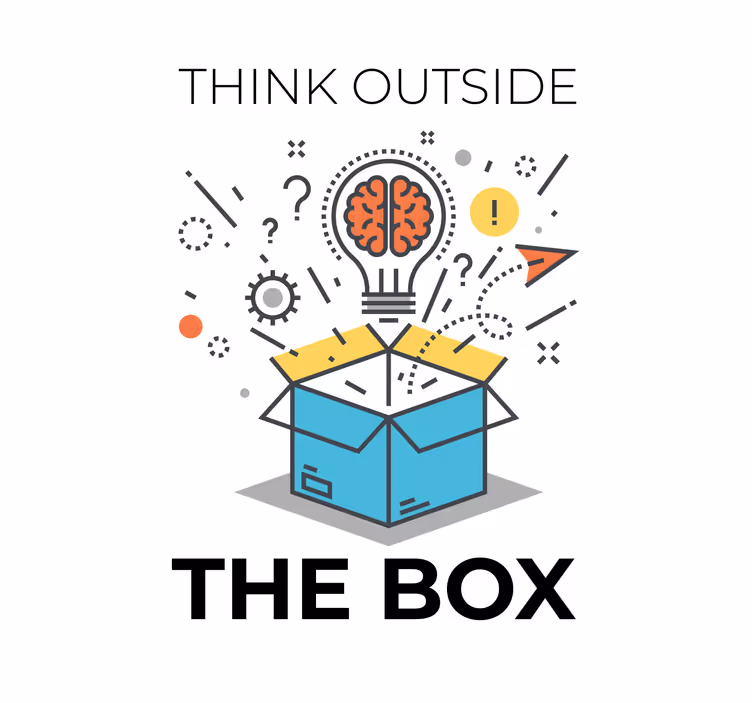 Roller blind office think beyond the limits - TenStickers