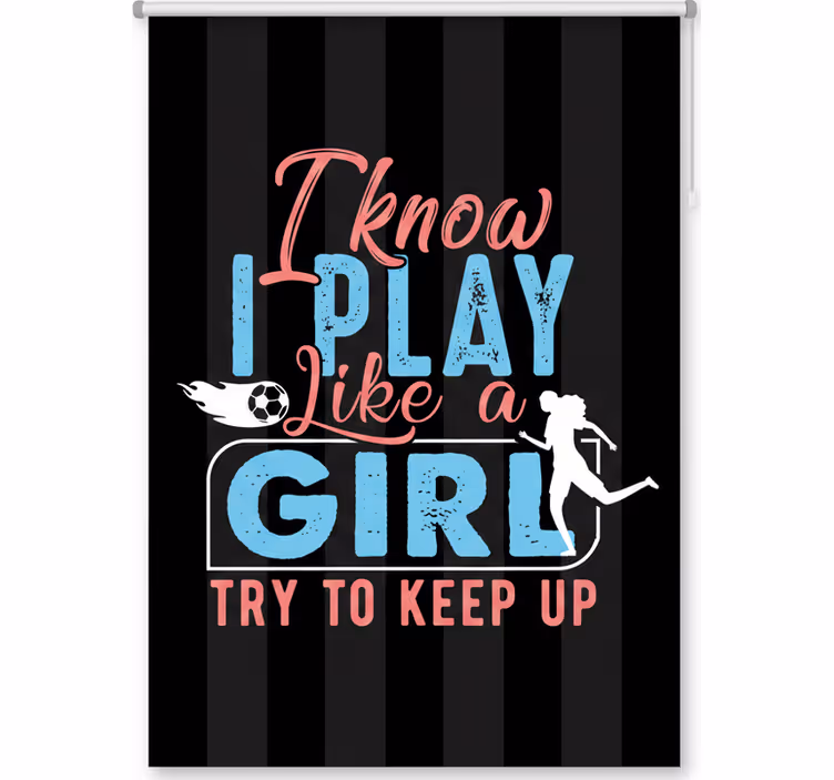 Blind teens i play like a girl - TenStickers