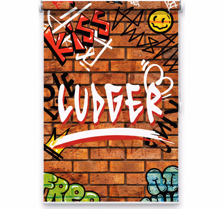 Blind teens urban art on bricks - TenStickers